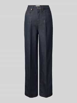 Marc O'Polo Loose fit jeans van een mix van katoen en linnen model 'TOLVA LONG'