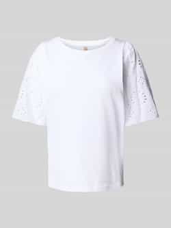 Soyaconcept T-shirt met broderie anglaise model 'LORAINE'