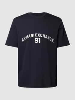 Armani Exchange T-shirt met labelprint