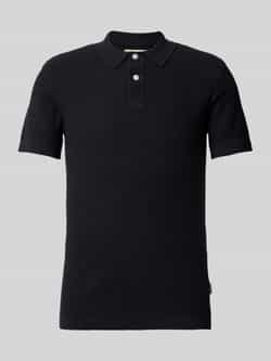 Blend Super skinny fit poloshirt met structuurmotief model 'AIDEN'