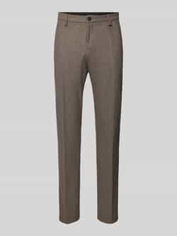 Boss Slim fit pantalon met persplooien model 'Genius'