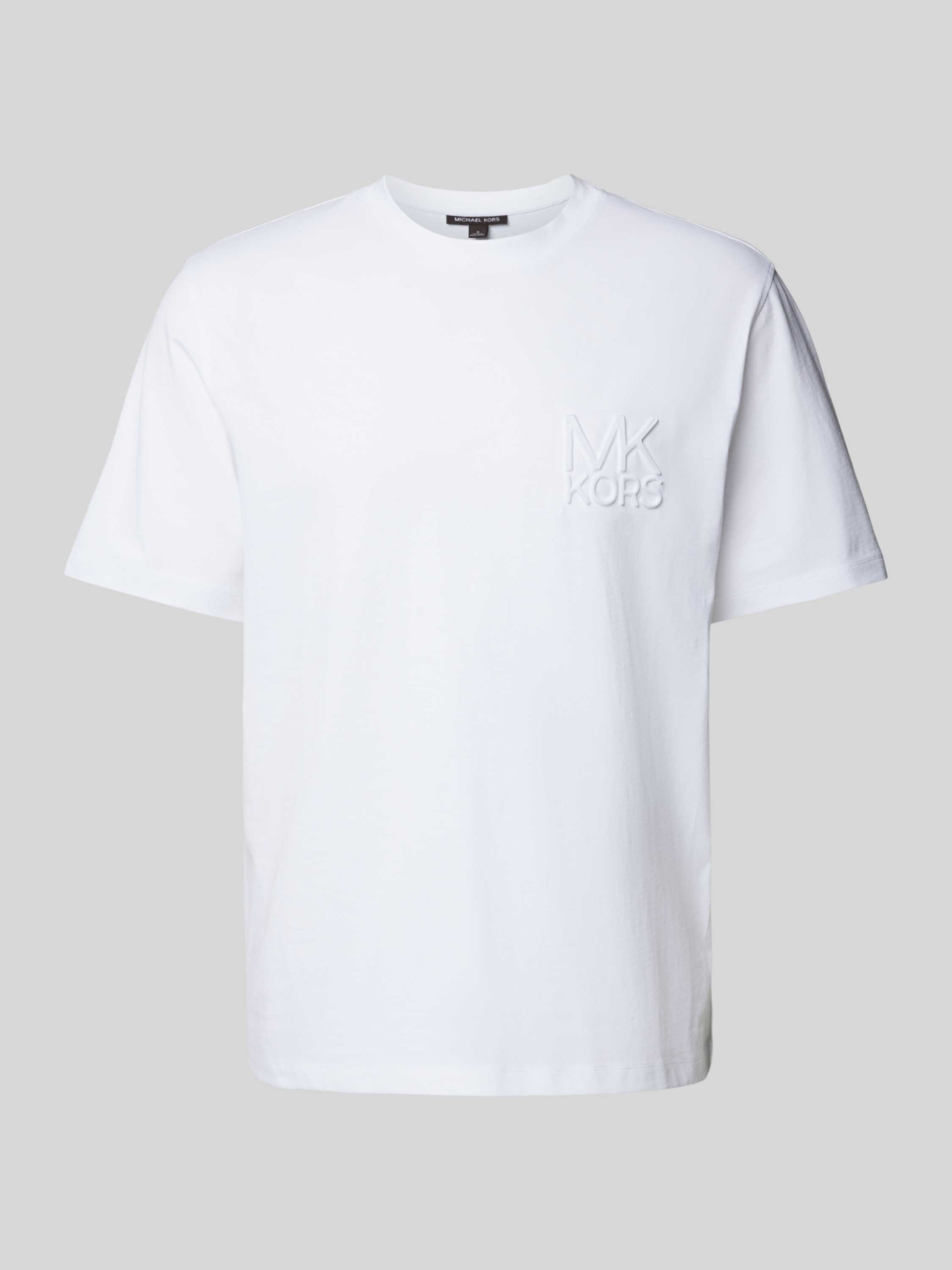 Michael Kors T-shirt met labelstitching model 'CHARM'