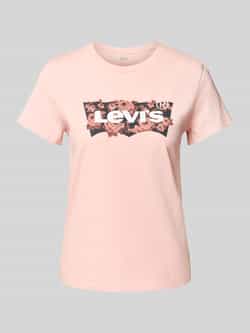 Levi's T-shirt met labelprint en ronde hals