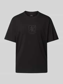Armani Exchange T-shirt met labeldetail