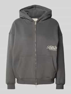 ANOTHER COTTON LAB Sweatjack met statementprint model 'Live in Balance'