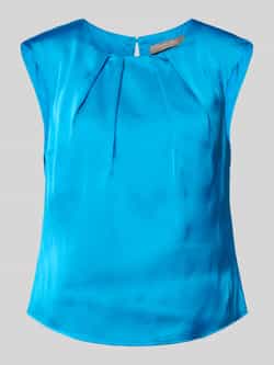 Christian Berg Woman Selection Blouse in blauw met plooien
