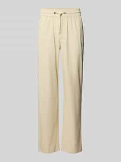 Blend Regular fit linnen broek met tunnelkoord model 'BAY'