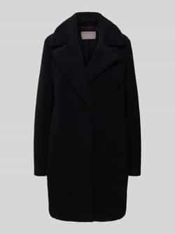 Christian Berg Woman Selection Lange jas van teddybont met reverskraag