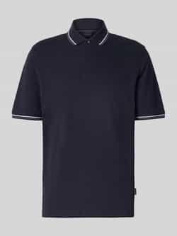 Bugatti Poloshirt met korte knoopsluiting
