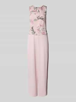 Christian Berg Cocktail Jumpsuit met gebloemde motiefprint