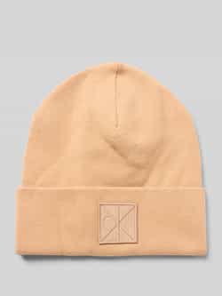 CK Calvin Klein Muts van viscosemix met logopatch model 'Bea'