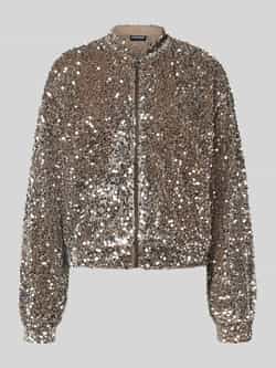 Pieces Regular fit blouson met pailletten model 'KAM'