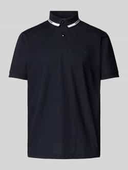 Christian Berg Men Poloshirt met korte knoopsluiting en logoprint