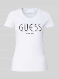 Guess T-shirt met labeldetail