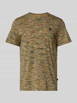 Camel active T-shirt met logoprint model 'Multiyarn'