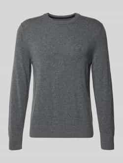 Marc O'Polo Regular fit pullover van katoenmix met scheerwol