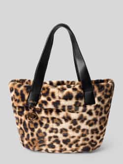 Liu Jo White Tote bag met imitatiebont