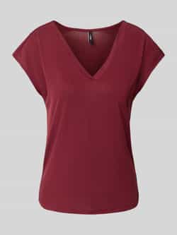 Only Shirt met V-hals ONLFREE S S MODAL V-NEC TOP BOX JRS NOOS