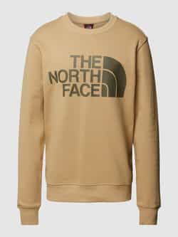 The North Face Sweatshirt met labelprint en ronde hals