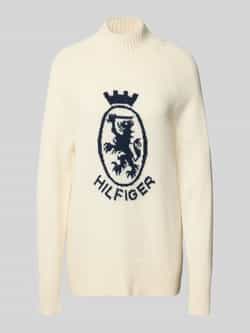 Tommy Hilfiger Regular fit gebreide pullover van een mix van wol en katoen