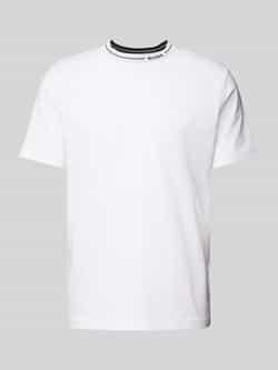 Hugo Boss Katoenen Crew-neck Logo T-shirt White Heren