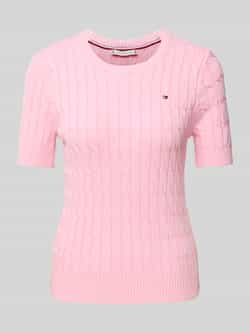 Tommy Hilfiger Regular fit gebreide pullover van zuiver katoen