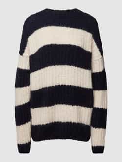 Milano italy Gebreide pullover met streepmotief en ronde hals