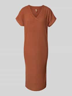 Soyaconcept Midi-jurk met V-hals model 'Delia'