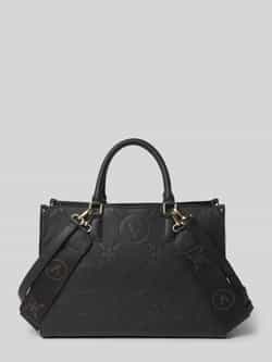 VALENTINO BAGS Handtas met structuurmotief met label model 'SAMBA'