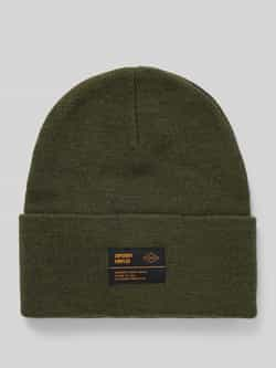 Superdry Beanie met labelpatch model 'WORKWEAR'