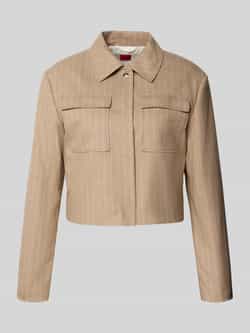 HUGO Boxy fit blazer van flanel model 'ALERO'