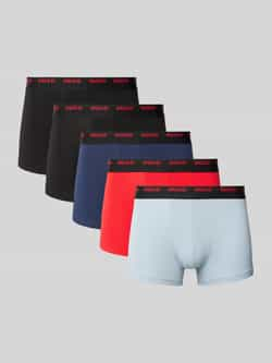 HUGO Boxershort met elastische band met label in een set van 5 stuks