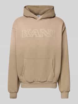 Karl Kani Retro Washed Oversized Hoodie Men Hoodies & Sweaters beige Maat XL Kleding
