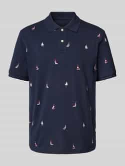 Gant Regular fit poloshirt met motiefstitching