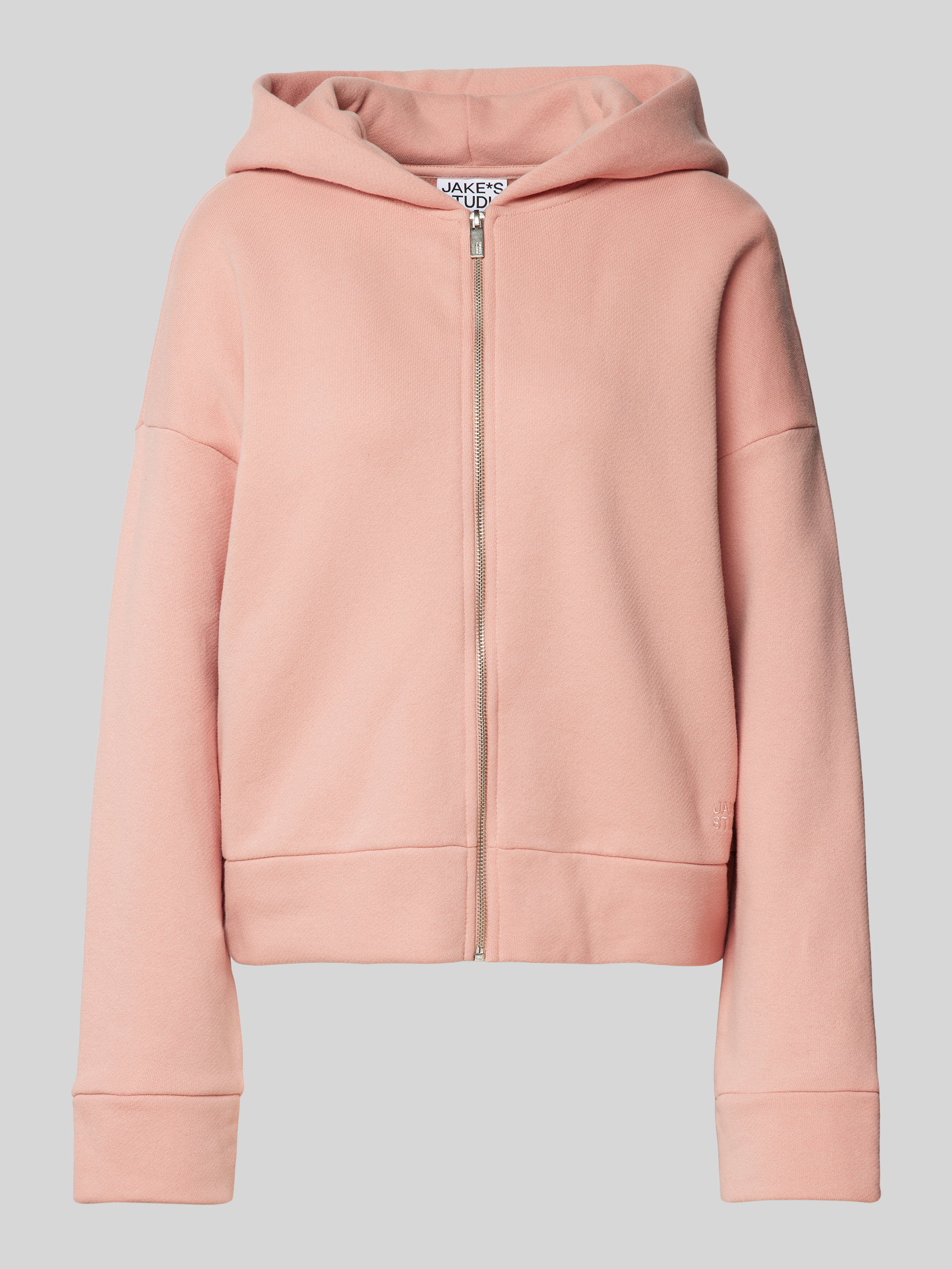 JAKE*S STUDIO WOMAN Sweatjack met capuchon en labelstitching