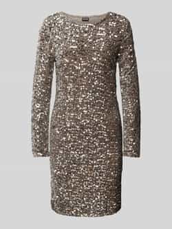 Pieces Regular fit jurk met pailletten en ronde hals model 'KAM'