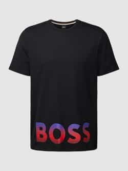 Boss T-shirt met labelprint