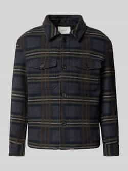 Selected Homme Regular fit wollen jack met platte kraag model 'MITCH'