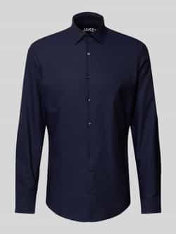 Jake*s Slim fit zakelijk overhemd met kentkraag
