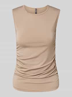 Pieces Slim fit top met plooien opzij model 'MADISON'