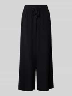 QS Flared stoffen broek met tunnelkoord model 'Culotte'