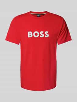 Boss T-shirt met labelprint