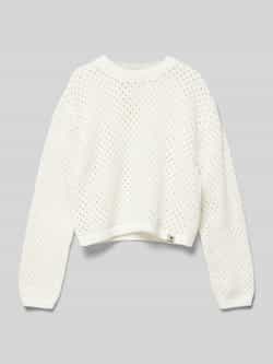 Garcia Gebreide pullover met ronde hals
