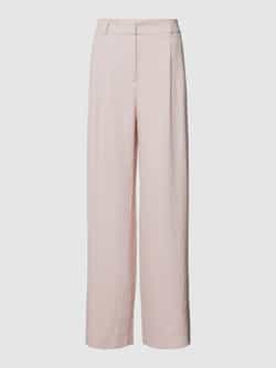 Jake*s Collection Flared cut stoffen broek met bandplooien