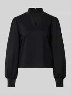 Monari Sweatshirt met opstaande kraag en cut-out