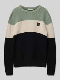Garcia Gebreide pullover met extra brede schouders