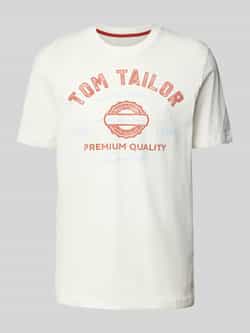 Tom Tailor Regular fit T-shirt van puur katoen