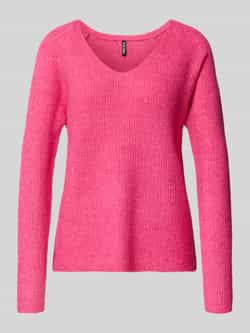 Pieces Regular fit gebreide pullover met ribstructuur model 'ELLEN