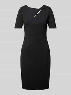 Calvin Klein Womenswear Knielange jurk met knoopdetail model 'SCUBA'