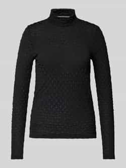 SELECTED FEMME Dames Truien & Vesten Slftimmi Ls High Neck Structure Top Zwart